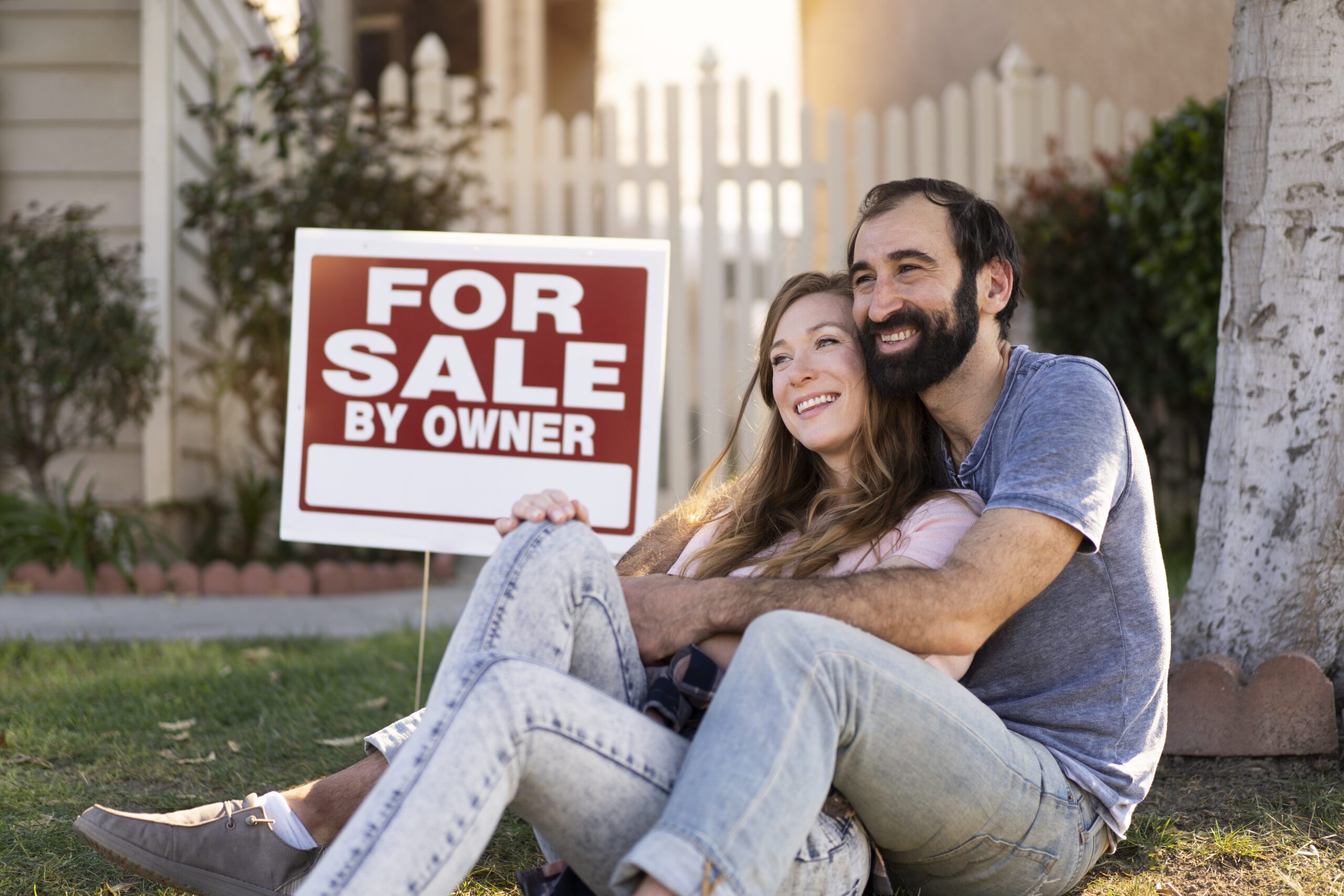 buying a home vs renting - for sale by owner sign